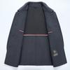 Middle-aged Double-sided Woolen Cashmere Coat for Men, Medium-length Winter Woolen Woolen Windbreaker, Thick Coat for Middle-aged and Elderly Dads