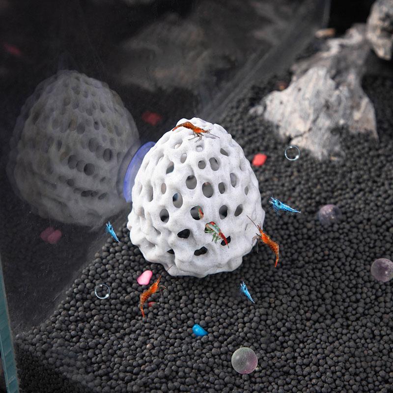 Shrimp House Hiding Cave Mini Porous Betta Fish Hide Spots Small Aquarium Landscaping Shelter Breeding Nest Multifunctional