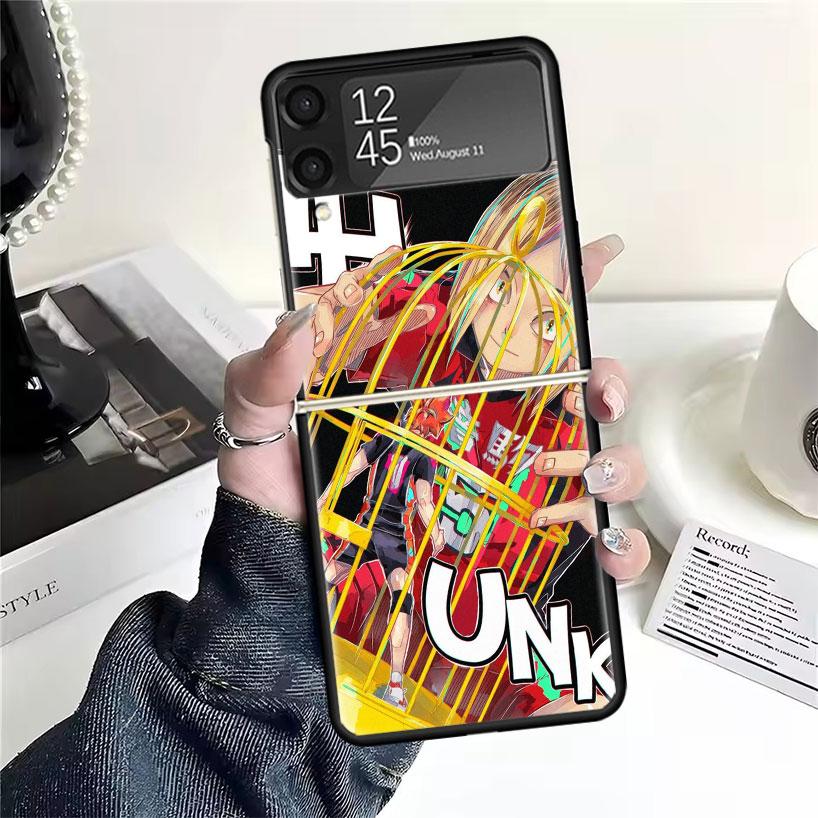 

Чехлы для Samsung Galaxy Z Flip 4 5 6 7 3 Z Flip7 Flip6 Flip4 Flip5 Flip3 5G с аниме Хайкюу Оя, ударопрочные жесткие Fundas Samsung Z Flip 7