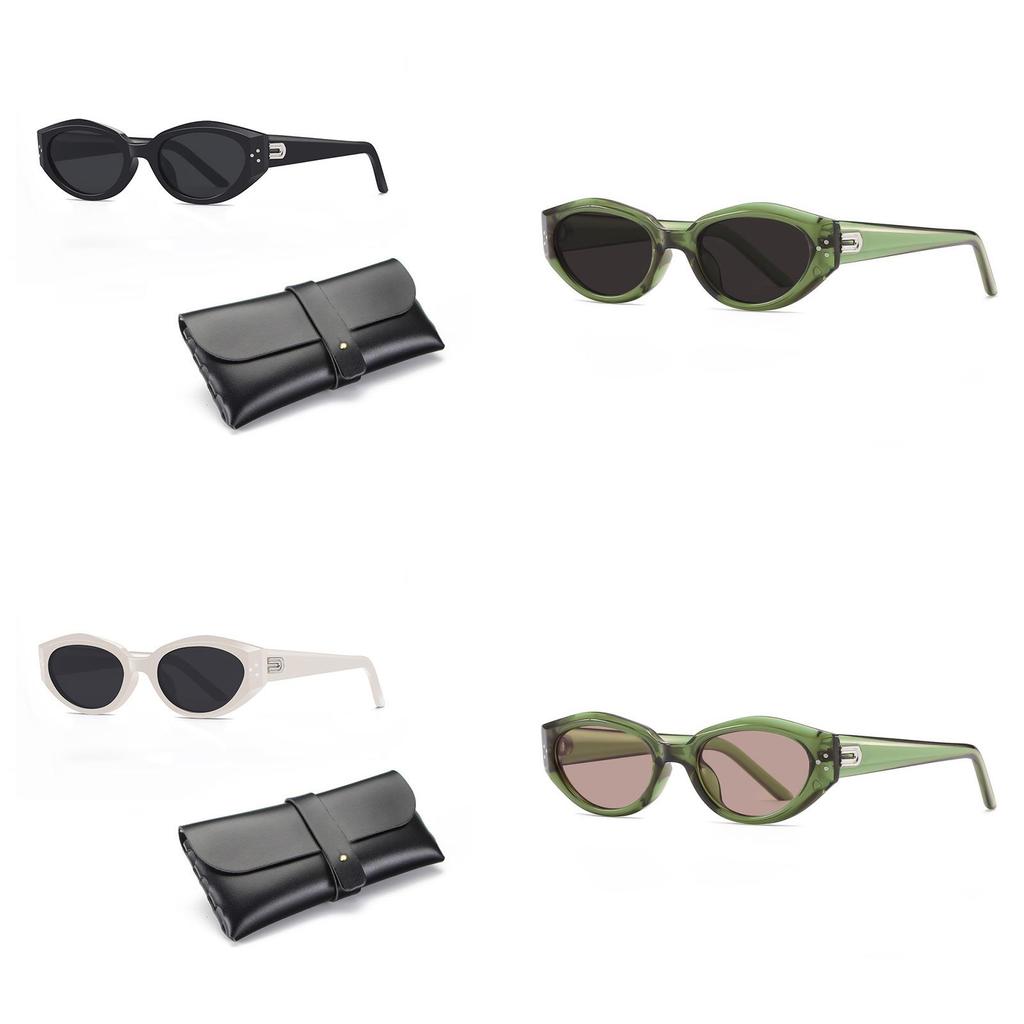 Vintage Cat Eye Sunglasses Women Uv400 Polarized Resin Frame For Outdoor Sun Protection