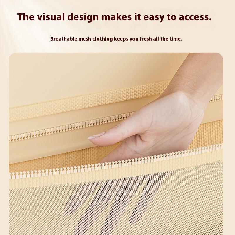 Mesh Storage Hanging Bag With Hook Multi Layer Breathable Pockets Bedroom Wardrobe Lingerie Pocket Organizer For Clothes Socks