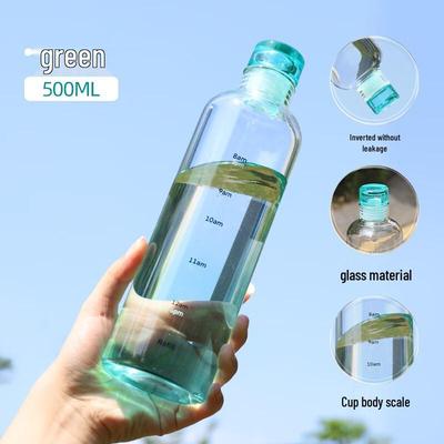 Tragbare Borosilikatglas-Wasserflasche