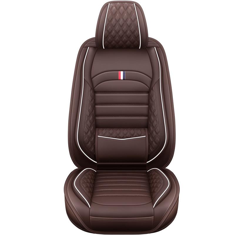 Full Set Car Seat PU Leather Car Seat Covers Breathable and Waterproof Faux LeatherAutomotive Seat Covers for Cars
