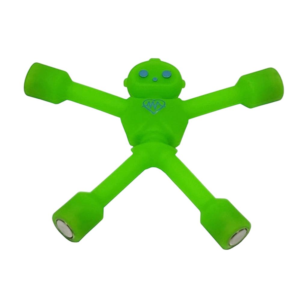 Silicone Magnetic Figure Flexible Robot Shape Strong Magnets for Refrigerator Whiteboard Office Use and Home Organization