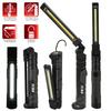 SK11 Rechargeable LED Work Light, 600lm Main (Infinitely Dimmable) / 150lm Top, 180-Degree Opening and Rotating, Magnetic Bottom, USB-Type-C Charging,