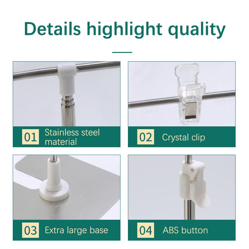 Poster Display Rack T-Shape Background Frame Professional Video Shoot Props Photography Accessories Backdrop Stand