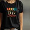 Nostalgia Gen X 1976 Year Edition Graphic Tee Shirt High Quality Cotton Vintage Classic Fashion Streetwear Crewneck Shortsleev