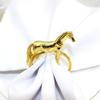 Pack of 6 Elegant Horse Design Napkin Rings Alloy Western Equestrians Napkin Buckle for Dining Table Parties Event Decors