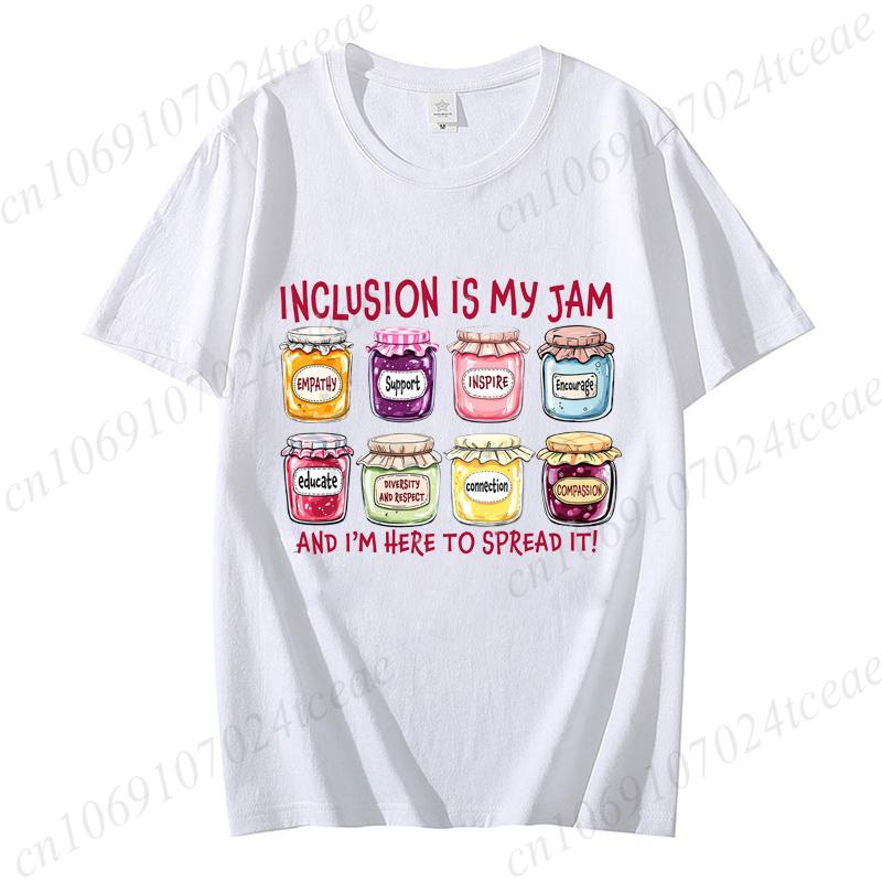 Inclusion Is My Jam Shirt, Neurodiversity Tee, SPED Teacher Gift, Autism Awareness T-shirts, Inclusion Advocate Shirt,unisex Top