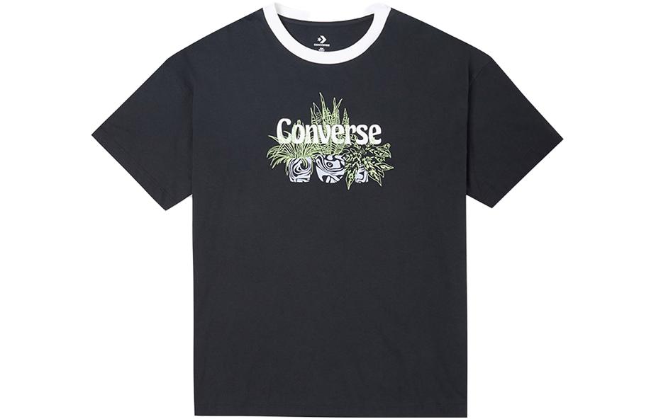 Converse Set in Sleeve T Shirt Women s Black 10023937-a01 S