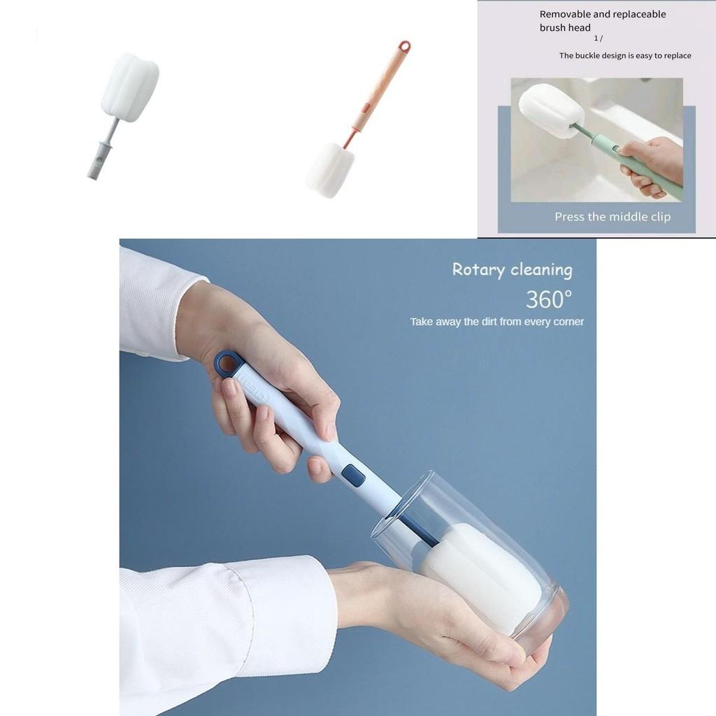 High-quality Long Handle Sponge Cleaning Brush For Mugs And Bottles Easy To Store