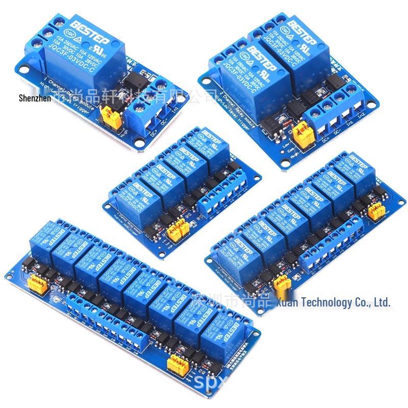 Module de Relais Électromagnétique: Canal 1/2/4/6/8, Déclencheur Haut/Bas, Commande PLC 5V/12V/24V