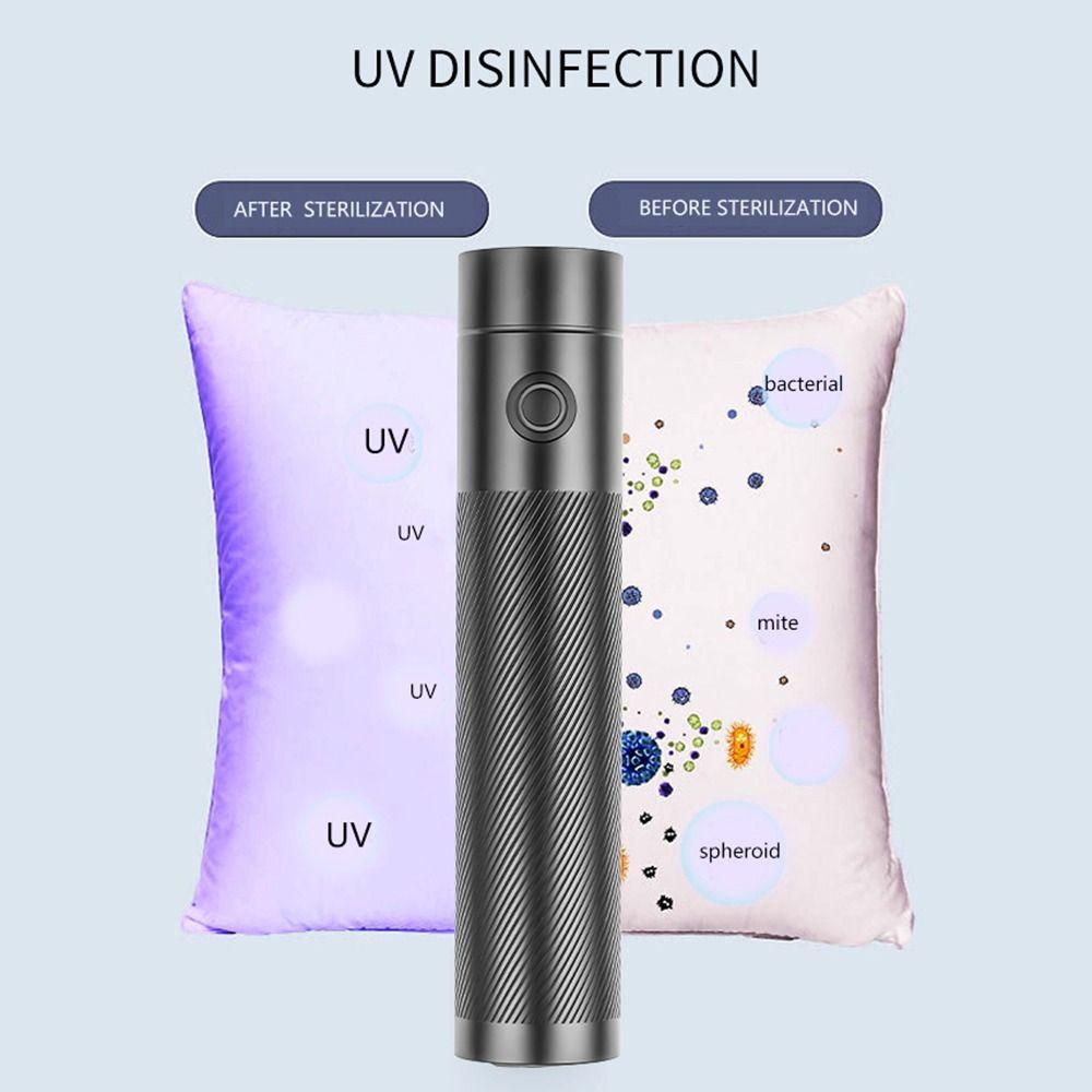 IPX4 Waterproof 365nm Purple Light Lamp Shockproof Blood Tracking Light UV Flashlight  Resin Curing