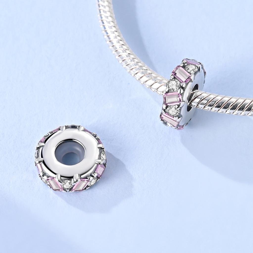 Rosa Serie Charms 925 Silber Originale Für Frau Anhänger Perlen Passend Armbandherstellung Modeschmuck