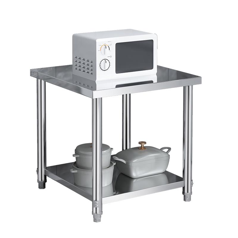 Custom Thickened Stainless Steel Rectangular Square Kitchen & Restaurant Workbench Table with Dishwasher