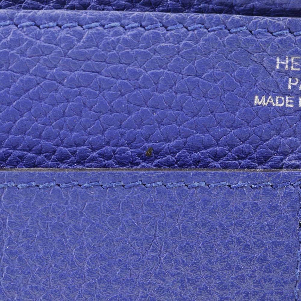 Hermes Dogon GM Purse Blue Togo Unisex Used