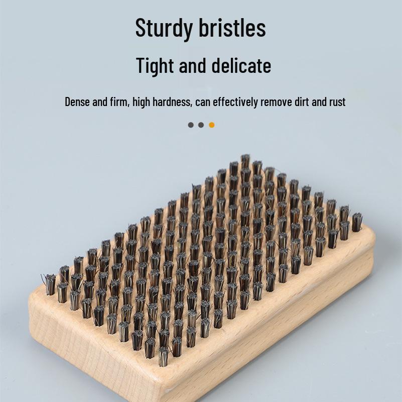 Ski Board Polishing Kit: Stain Removal Wax Brush Set with Brass, Nylon, and Horsehair Brushes