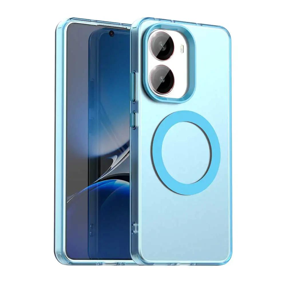 Magnetic Wireless Charging Case For Honor Magic 7 Lite Magic7 Pro X9c Smart Cover Candy Colors Transparent Back Shell