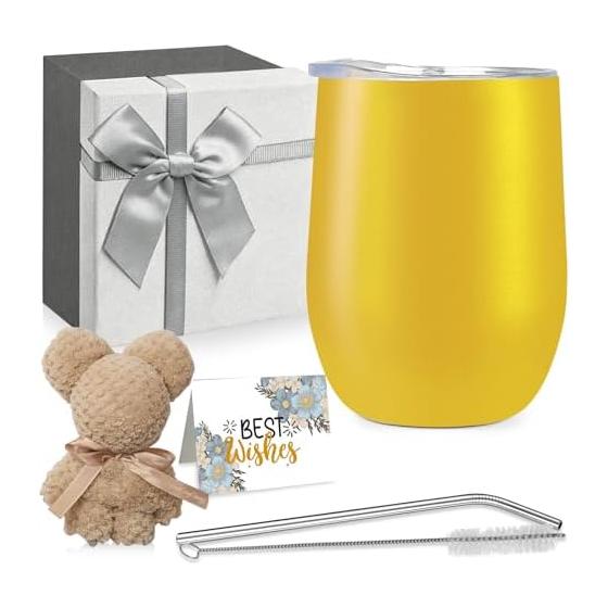 Tumbler Birthday Present for Women Men Father s Day Mother s Day Retirement Gift Bear Towel Thermal Tumbler Stainless Steel Mug with Lid Popular Wife