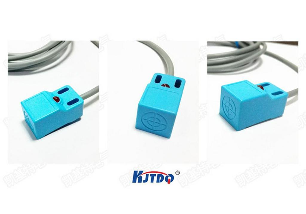 KJTDQ Square Proximity Sensor Y18, Three-Wire, 24V DC, PNP, NC/NO