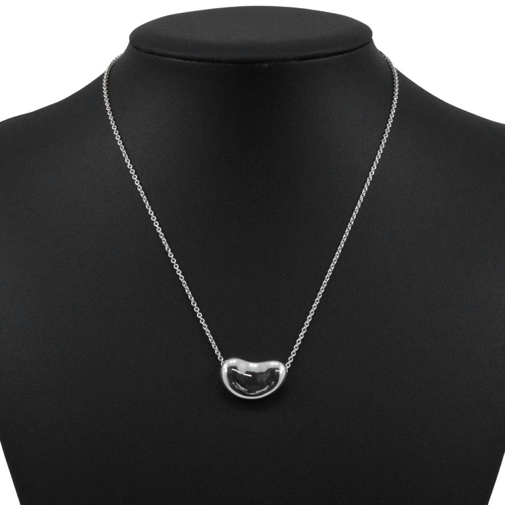 TIFFANY&Co. Bean Necklace Elsa Peretti Silver925 10.9g Women Used