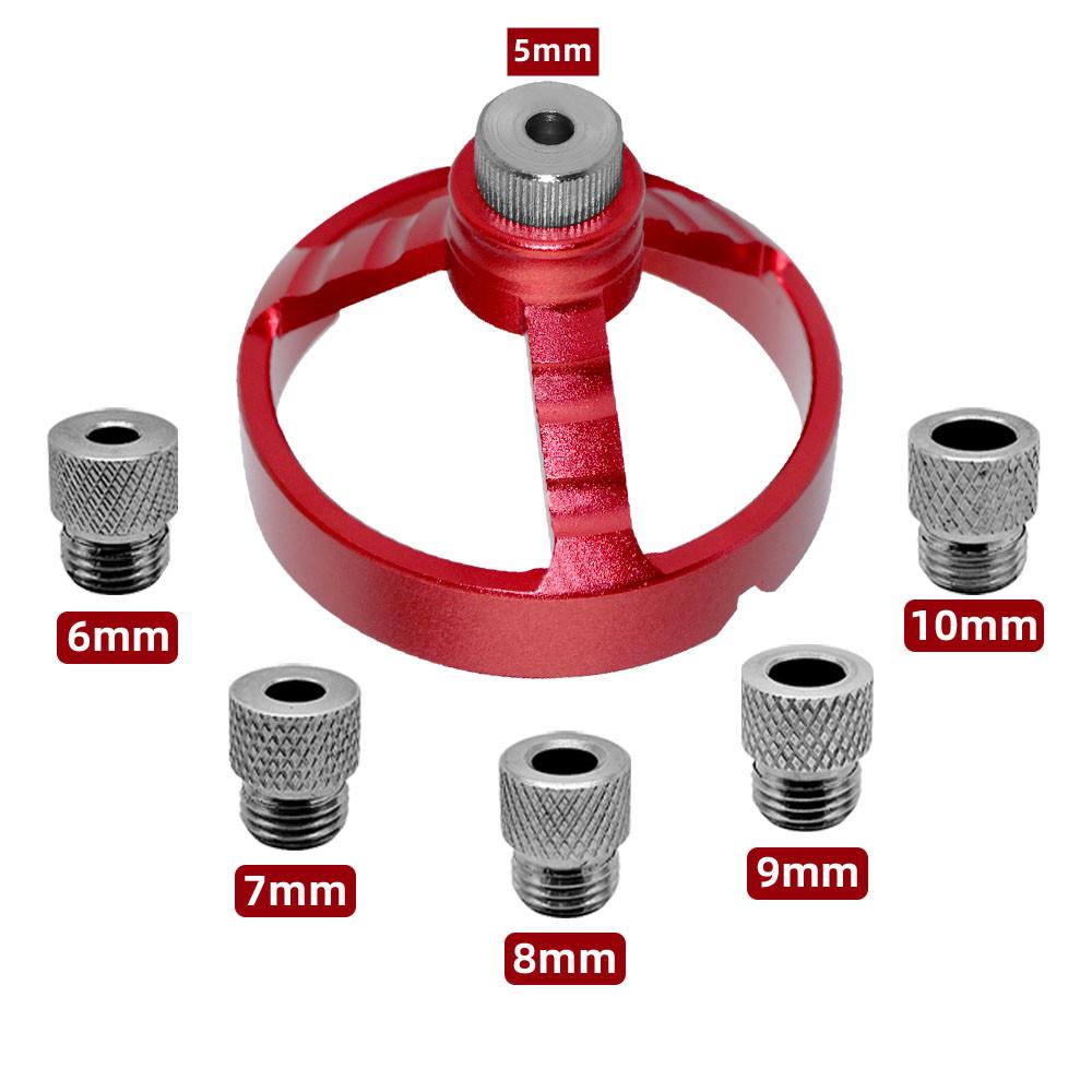 Center Doweling Jig 5/6/7/8/9/10mm Drilling Guide Vertical Pocket Hole Jig Woodworking Joinery Dowel Hole Punch Locator Tool