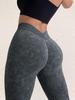 Seamless Sandwashed Women's Yoga Pants - Peach Hip Lift, High Elasticity, Outdoor Running & Sports Tights