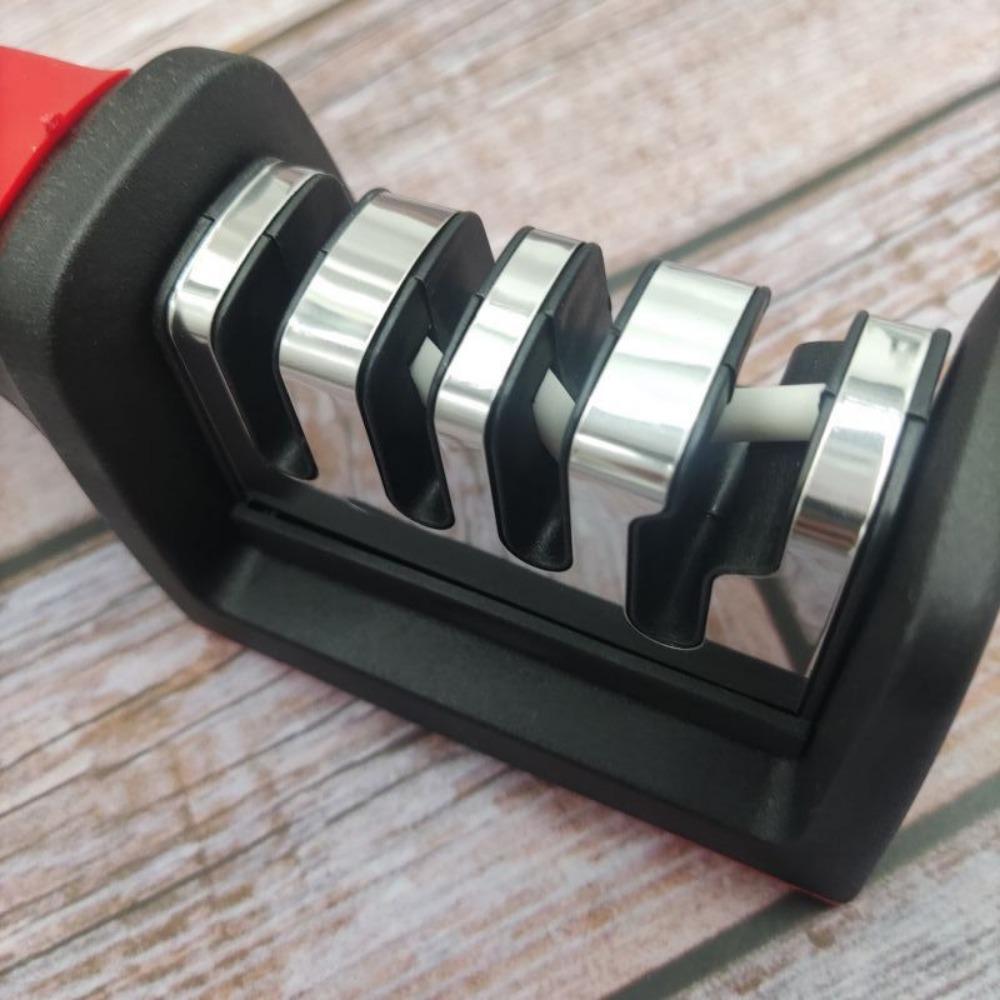 Knife Sharpener Professional 4 Stages Whetstone Kitchen Chef Knives Grinder Scissors Sharpening Stone Heavy Duty Diamond Blades