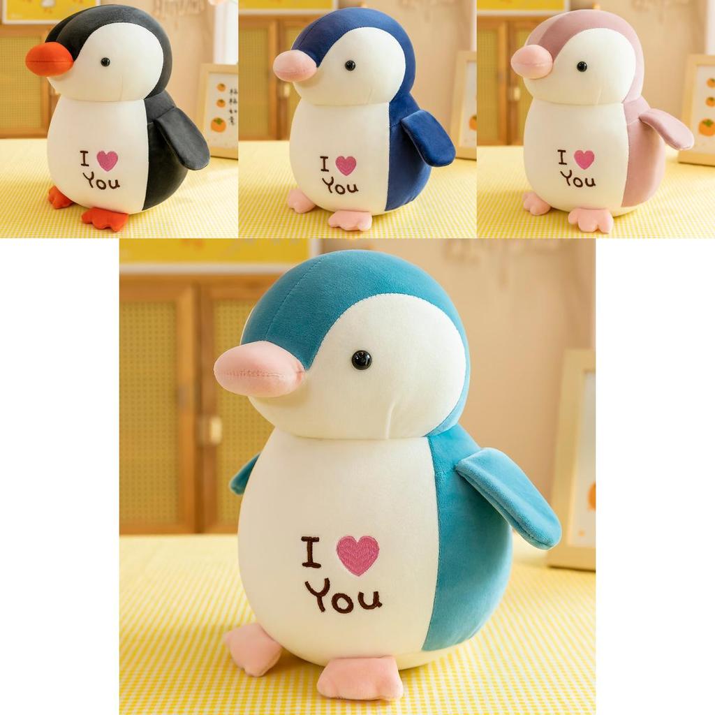 Adorable Pink Penguin Plush Toy Soft Stuffed Animal Gift For Kids And Adults