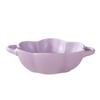 Nordic Creative Ceramic Binaural Lace Bowl Household Cream Wind Tableware Fruit Salad Bowl With Ears Instant Noodle Bowl Soup Bowl