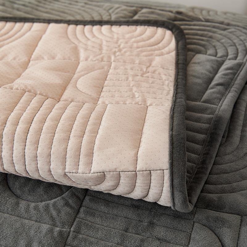 Winter Velvet Sofa Cushion Thickened Fleece Cushion Non-Slip Leather Sofa Back Cushion Cover Nordic Simple