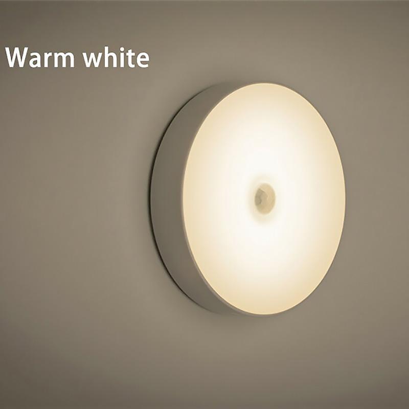 Motion Sensor LED Light Night Lights USB Rechargeable Night Light Wall Lamp for Stairs Hallway Closet Cabinet Light Decor