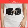 Solid Retro Color Style Metal Waist Belt With Alloy Buckle Women Dresses Coats