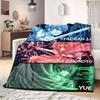 Cardcaptor Sakura Bold 2D Print Flannel Blanket, Cartoon Pattern for Bed, Cozy Travel Picnic Essentials Blanket_LIAN