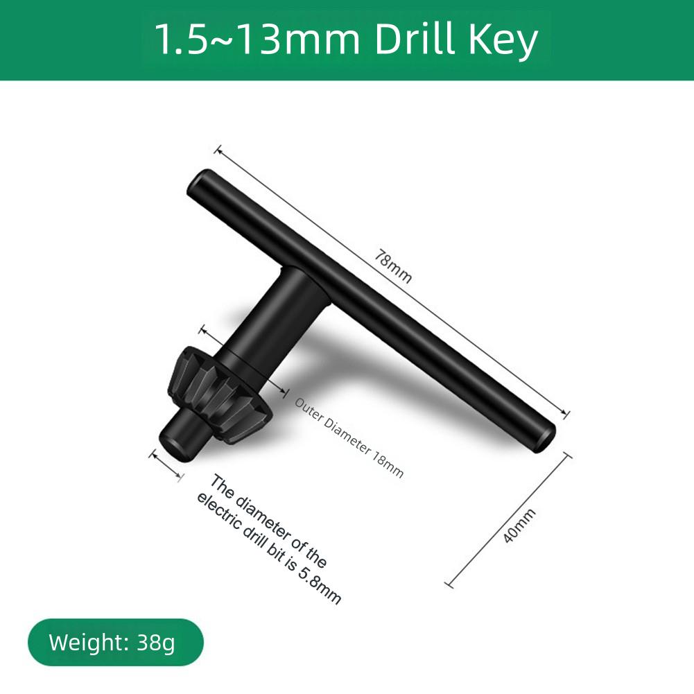 3PCS Drill Chuck Wrench Set 10/13/16mm Drill Chuck Change Bit Converter Adaptor Drill Chuck Key Wrench Tool Accessories