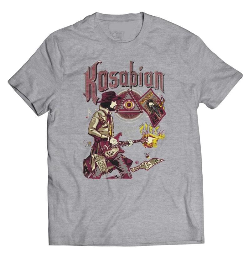Camiseta Fire - Kasabian t-shirt, rock band shirt, dark heather grey Unisex T-Shirt S