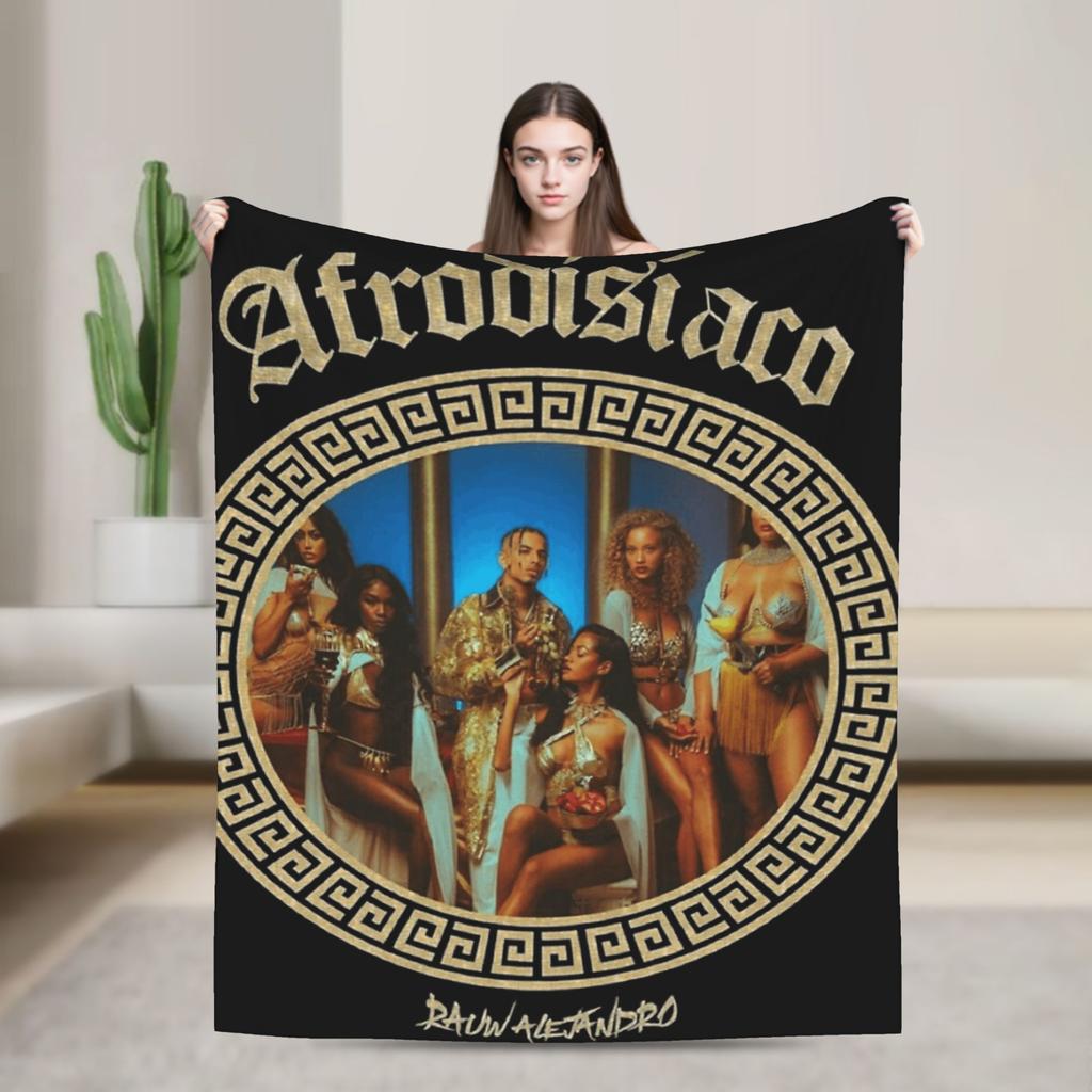 Rauw Alejandros Super Soft Blankets Students Plush Throw Blanket Fashion Home Decor Flannel Bedspread Sofa Bed Cover