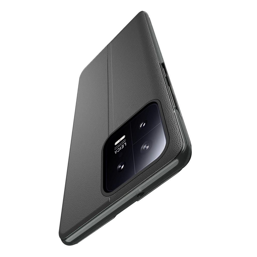 Phone Leather Case for Xiaomi 13 Pro 5G,View Window Stand Cell Phone Cover