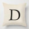 Zuhause Wohnzimmer Mode Buchstaben Dekoration Kissenbezüge Leinen Sofakissenbezüge 45*45 Kissenbezug 40x40cm 50x50 45x45