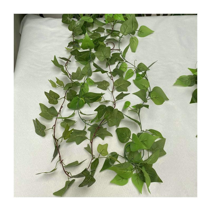 Green Vine Wall Art With Faux Plant Silk Screen Tape Ideal For Indoor Garden Decor