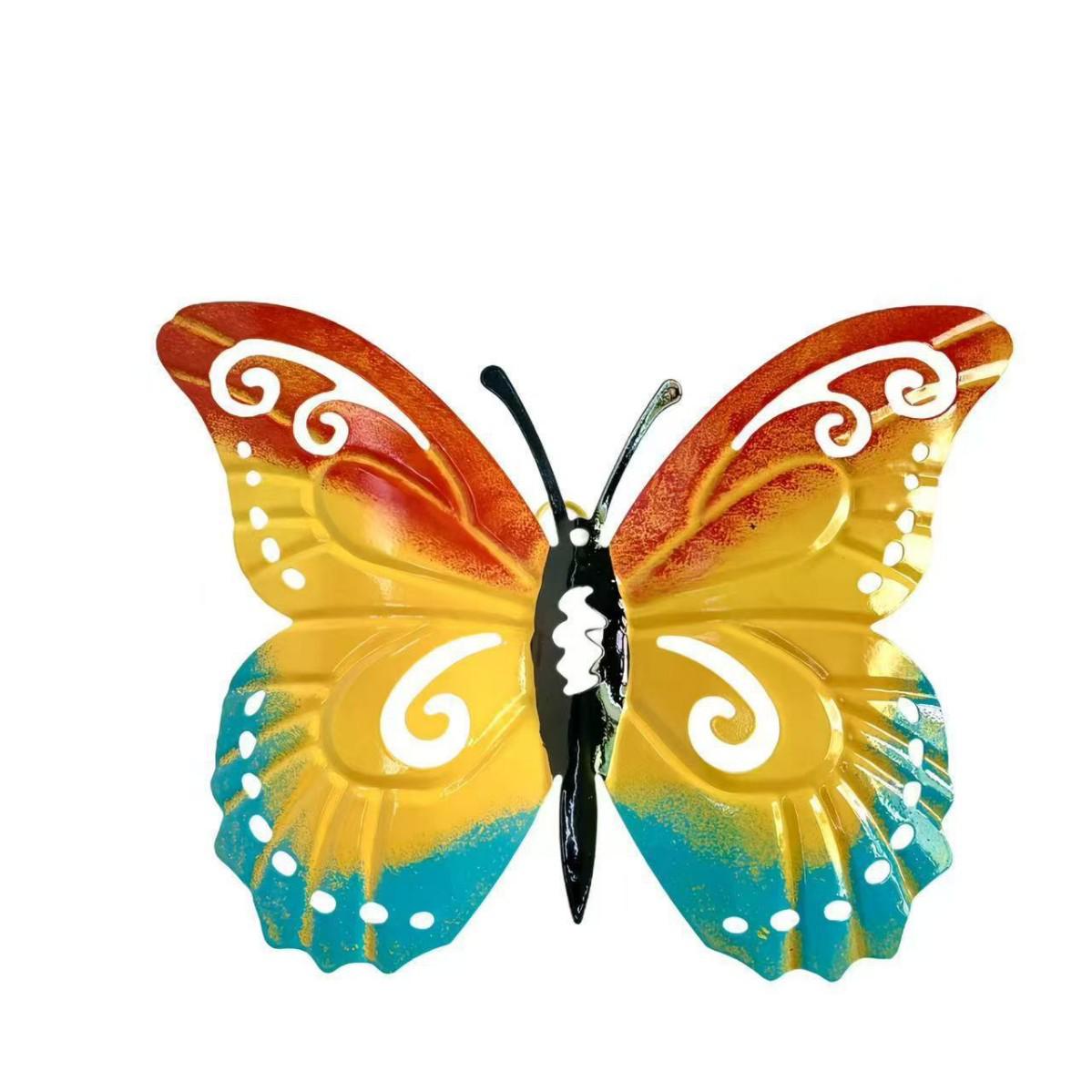 Красочная металлическая бабочка для украшения стен и сада
