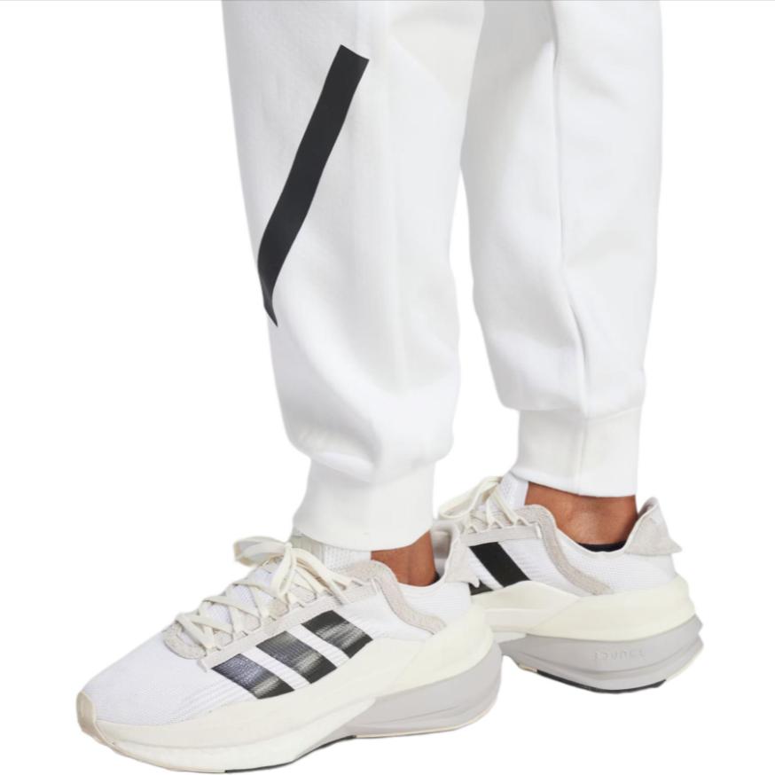 adidas ZNE. Pantaloni della tuta Stampa logo con lettere Coulisse Pantaloni casual Fondo donna Bianco JE7843