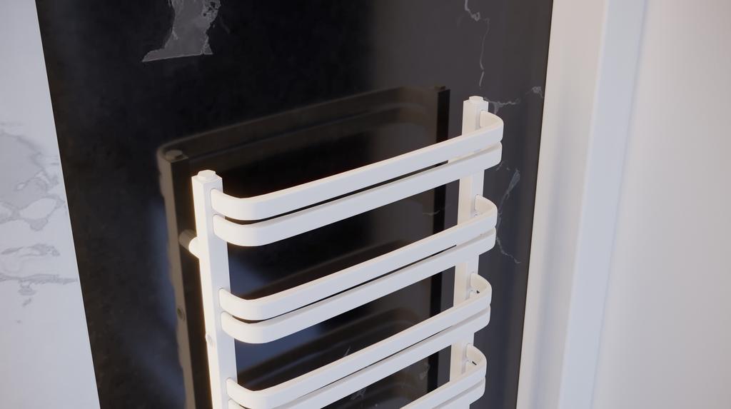 Luxrad Perseid Bathroom Radiator 798 X 430 Mm Matt Black Page.