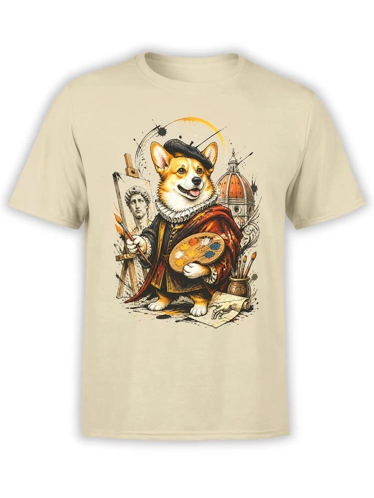 Renaissance Muse Corgi Tshirt Unisex S