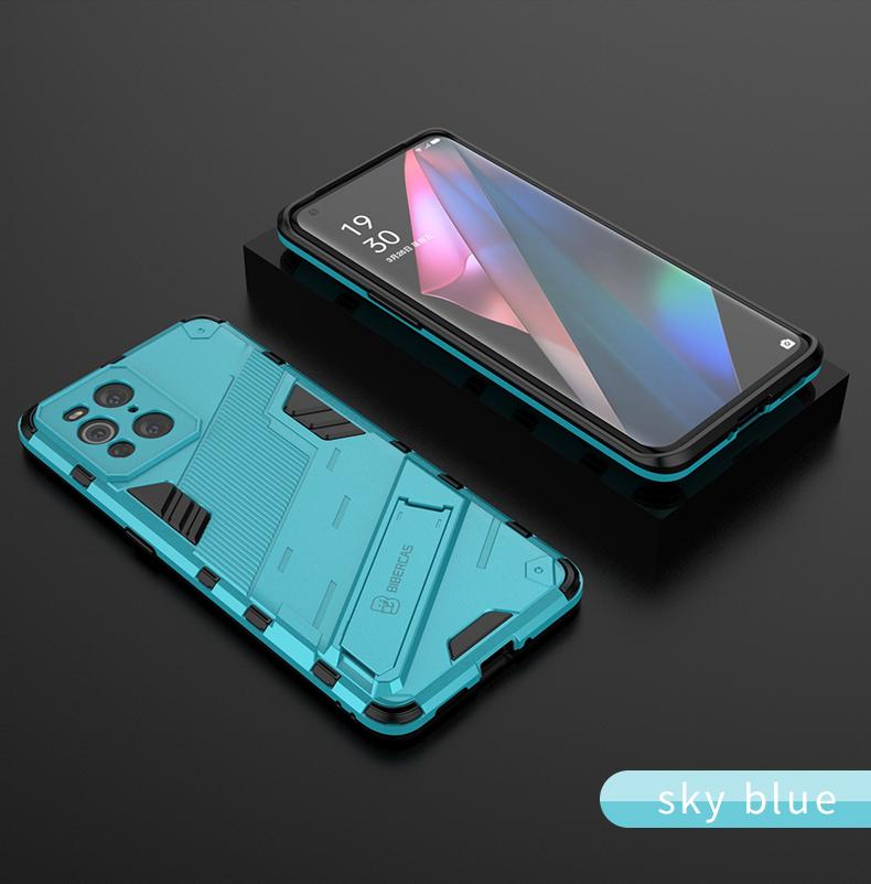 Armor Bracket Case For OPPO Find X3 Pro Realme 7 Narzo 20 C15 C12 V15 GT Reno 5 Pro Plus 4 Lite A93 5G A74 4G A53 A32 Back Cover