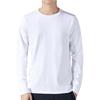 T-Shirt Für Herren Baumwolle Langarm-T-Shirts Einfarbige Herrenbekleidung Vollständige Ärmellänge Für Frühling Und Herbst Unterhemden