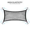 Mesh Storage Organizer Foldable Camping Cart Storage Bag Dual Layer Car Cargo Net Pocket for Folding Trolley Cart Beach Cart