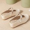Fashion Fashion Concise Mary Jane Single Shoes Women's Summer 2025 New Slip on Comfortable Half Slippers Inner Height Increasing Sandals