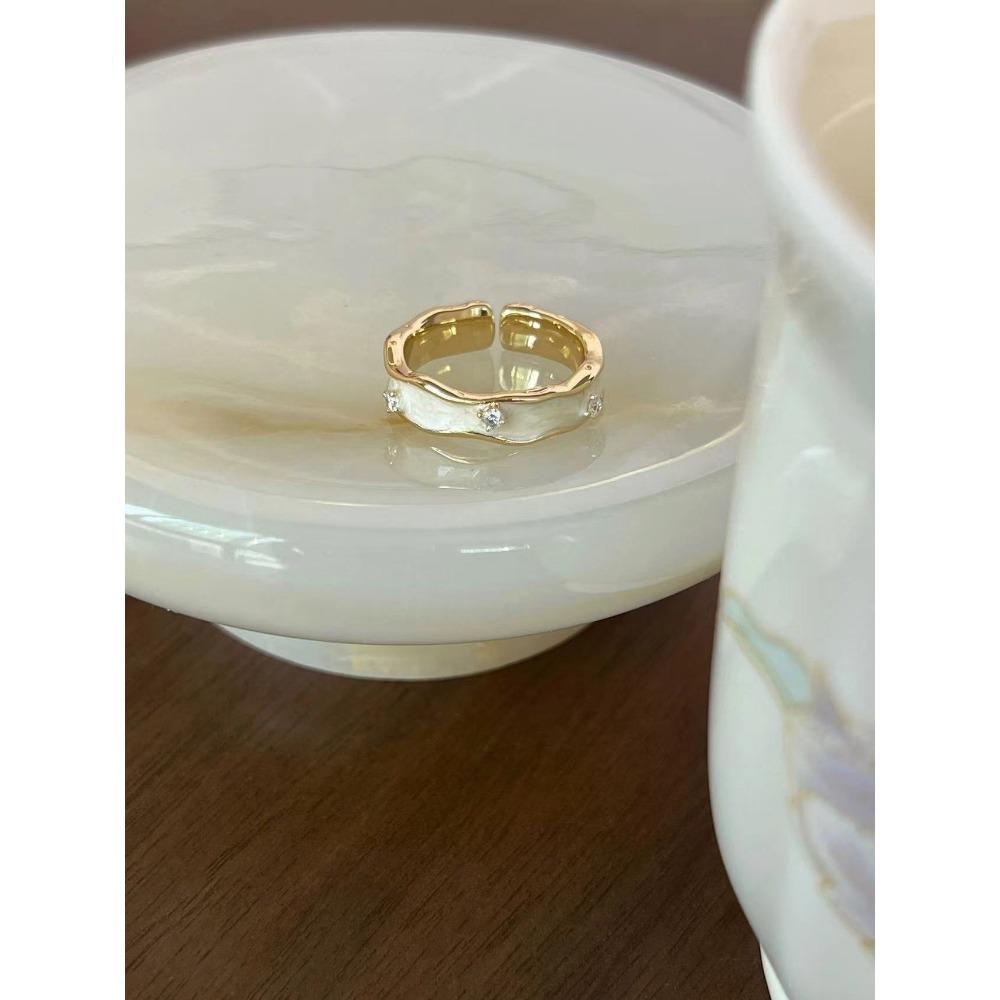 French Retro Blue Butterfly Ring Design Sense Temperament Personality Simple Cold Sense Versatile Ring