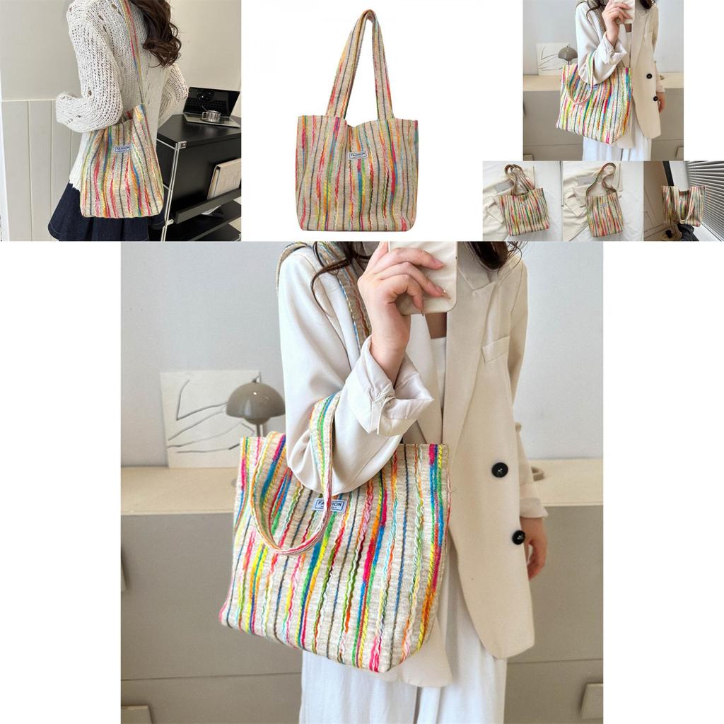 Stilvolle Retro-Damen-Tragetasche, geräumig, schlichtes Design, Schultertasche
